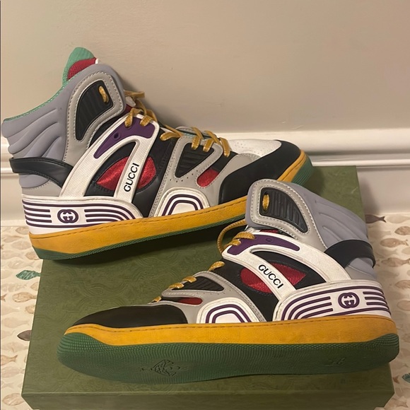 Gucci Multicolor Men’s High-Top Sneakers - Picture 3 of 12